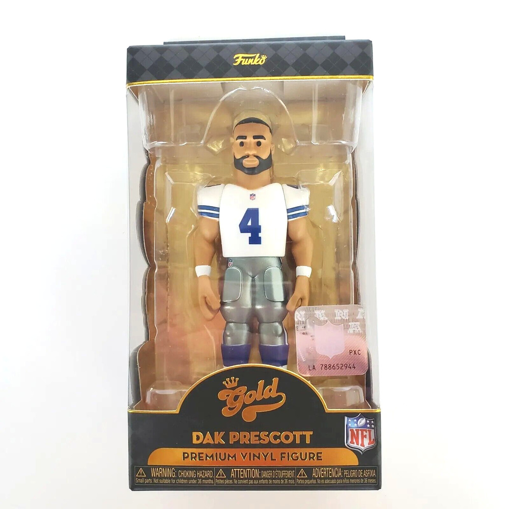 Funko Gold 5” Pop NFL Dallas Cowboys Dak Prescott Vinyl Figure Collectible Toy